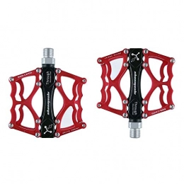 Lwieui Mountainbike-Pedales Lwieui Bike-Pedale Fahrrad-Lager Fußpedal Mountainbike Pedal Palin Pedal Aluminium-Legierung Pedal Pedale (Farbe : Red, Size : One Size)