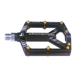 Lwieui Mountainbike-Pedales Lwieui Bike-Pedale Mountainbike Pedale 1 para Aluminiumlegierung rutschfeste Durable Bike Pedale Oberfläche for Rennrad BMX MTB Bike 6 Farben Pedale (Farbe : Black)