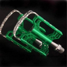 Lzcaure Ersatzteiles Lzcaure FahrradpedalFahrradpedal Aus Aluminiumlegierung Bike Mountain Bearing Fußpedal Fahrradpedal Mit Festem Gangfür BMX MTB Bikes (Size:91 * 68 * 23mm; Color:Green)