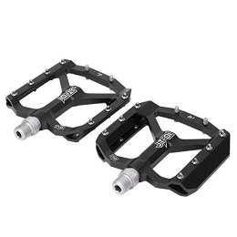 Socobeta Mountainbike-Pedales Mountainbike-Pedal, rostfrei, großflächige Fahrrad-Fußstütze, Aluminiumlegierung, einfache Installation, stark, robust für Mountainbike(Schwarz)