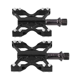 HOSIS Ersatzteiles Mountainbike-Pedale, 1 Paar hochfeste rutschfeste Schwarze Fahrradplattform-Flachpedale mit hoher Härte für Rennrad