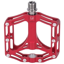 Pssopp Ersatzteiles Mountainbike-Pedale, Universelle Leichte 1 Paar Metall-Fahrradpedale für BMX-Fahrräder für Rennräder (Rot)