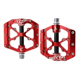 Zongha Mountainbike-Pedales MTB Pedal Fahrradpedale Rennrad Rennrad Pedale Fahrradpedale BMX Pedale Mountainbike-Zubehör Flache Pedale Fahrradzubehör Fahrradzubehör red, Free Size