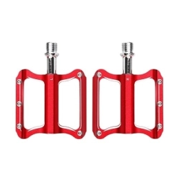 EfeMiR Mountainbike-Pedales MTB Pedale Pedale Del Cuscinetto Della Bicicletta Pedana Antiscivolo Per Mountain Bike Accessori Per Bici In Lega Di Alluminio Attrezzatura Da Ciclismo Fahrradpedale (Color : Rosso)