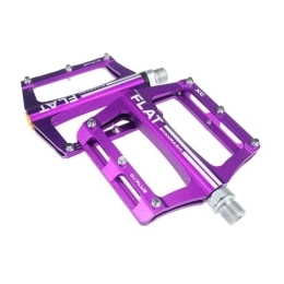 Peri Vallon Mountainbike-Pedales Peri Vallon Mountainbike -Plattform Aluminiumlegierung Fahrrad mit Pedalen tragen MTB Big Flat Ultralight Bicycle Pedal Bike Parts Accessoires (Color : Purple)