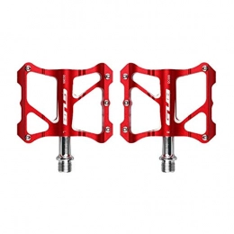 QSCTYG Ersatzteiles QSCTYG Fahrradpedale Aluminiumlegierung-Gebirgsfahrrad MTB Pedale Rennrad DU Versiegelte Lager-Fahrradpedale Ultralight Fahrradpedalteile 62 (Color : 05 Red)