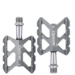 nurufsxin Mountainbike-Pedales Rennrad Fahrrad Pedale Mountainbike Pedal Faltrad Pedal ultraleichte Aluminiumlegierung Pedal grau