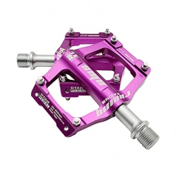 SFZGKTE Ersatzteiles SFZGKTE MTB Fahrrad 3 Lager Aluminiumlegierung Pedal Mountainbike Palin Pedal Leichtes Rennradpedal (Purple)