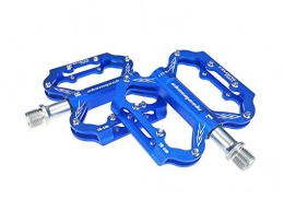 nurufsxin Ersatzteiles Ultraleichtes Mountainbike Pedal 3 Lager Aluminiumlegierung Schmierung Stepper breites Fahrrad Universal Palin Pedal blaues Pedal