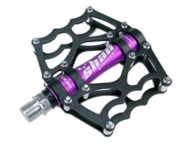 WENYOG Mountainbike-Pedales WENYOG Fahrrad Pedalle MTB Mountain Bike Pedale Aluminium-Legierung Fahrrad-Fußstütze Big Flat Ultra einen.Kreislauf.durchmachenpedal 06 (Color : Purple)