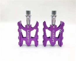 WENYOG Mountainbike-Pedales WENYOG Fahrrad Pedalle MTB Mountainbike Pedal K3 Rennrad Faltreifen Fahrrad Ultraaluminiumlegierung 412 10, 8 * 6, 2mm Bearing Pedalfuß 06 (Color : Purple)