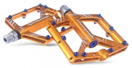 WSGYX Ersatzteiles WSGYX Fahrradpedal Anti-Rutsch Aluminiumlegierung CNC MTB Mountain Bike Pedal Versiegelte Lagerpedale Radfahren Zubehör Bike Pedale (Color : Gold)