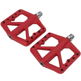 XINL Ersatzteiles XINL Fahrradpedale, ausreichende Breite Mountainbike-Pedale Sicherer Gebrauch Guter Grip für Mountainbikes(rot)