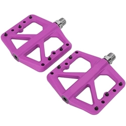XINL Ersatzteiles XINL Fahrradpedale, ausreichende Breite Mountainbike-Pedale Sicherer Gebrauch Guter Grip für Mountainbikes(Violett)