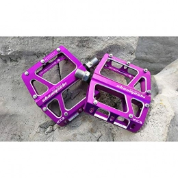 Yhjkvl Ersatzteiles Yhjkvl Fahrradpedale Mountainbike Pedale 1 para Aluminiumlegierung rutschfeste Durable Bike Pedale Oberfläche Für Straße BMX MTB Fahrrad 6 Farben (KC3) (Color : Purple)