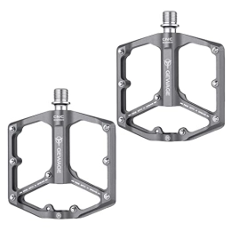 Yiida Ersatzteiles Yiida Fahrradplattformpedale - Vergrößertes und verbreitertes rutschfestes Pedal aus Aluminiumlegierung, Abgedichtetes Lagerdesign für Mountainbike-Pedale