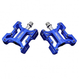 YDLX Ersatzteiles YLDLX Fahrrad Pedale - Aluminium CNC Bearing Mountain Bike Pedale - Leichte Fahrrad Plattform Pedale - Universal 9 / 16"Pedale Für BMX / MTB Bike, City Bike (Color : Blue)