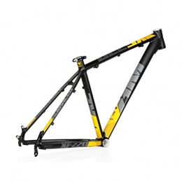Mountain Bike Ersatzteiles AM / XF220 Mountainbike-Rahmen, 26 / 27, 5 Zoll Leichter Aluminium-Legierung Fahrrad-Rahmen, for DIY Montag von Mountainbike-Zubehör (schwarz / gelb) (Size : 27.5")