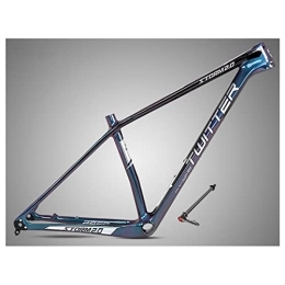 DFNBVDRR Mountainbike-Rahmen DFNBVDRR 29IN Carbon Mountainbike-Rahmen Scheibenbremse Steckachse 12x142mm Kohlefaser 15'' / 17'' / 19'' MTB-Rahmen BB92 Tretlager (Color : Black, Size : 15x29in)
