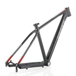HIMALO Ersatzteiles HIMALO Aluminiumlegierung MTB Rahmen 27.5er Scheibenbremse Mountainbike Rahmen 135mm QR Starrer Rahmen 15'' / 17'' / 19'' XC / AM (Color : Black Red, Size : 27.5 * 15'')