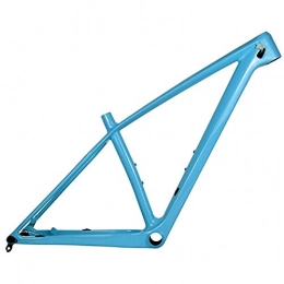 HNXCBH Ersatzteiles HNXCBH Fahrradrahmen Carbon-Mountainbike-Rahmen 148 * 12mm Carbon-MTB Fahrradrahmen 31.6mm Sattelstütze 15 / 17 / 19" (Color : Sky Blue Color, Size : 17inch Matte)