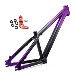 WAMBAS Ersatzteiles WAMBAS 26er Hardtail MTB Fahrradrahmen 26 * 13'' BMX Rahmen Scheibenbremse Aluminiumlegierung Starrer Rahmen QR 135mm DH / XC / AM (Color : Purple, Size : 26x13'')