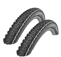 2 x Schwalbe Ersatzteiles 2 x Schwalbe Rapid Rob Fahrrad-Reifen Decke weißer Streifen 57-584 (27, 5 x 2, 25)