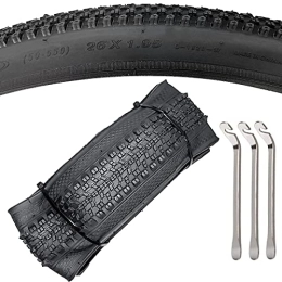 YIXIPAZH Ersatzteiles 26 Zoll Mountainbike-Reifen, 26 x 1, 95 Fahrradreifen für MTB Mountainbike, Faltbare Perlen Ersatzreifen 3 Stahl-Reifenheber