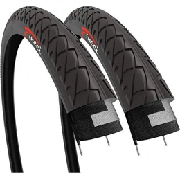 Fincci Ersatzteiles Fincci Paar 26 x 1.95 Zoll 53-559 Faltbar Slick Reifen für Cityräder Rennräder Mountain MTB Hybrid Fahrrad (2er Pack)