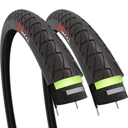 Fincci Ersatzteiles Fincci Paar 26 x 1, 95 Zoll 53-559 Slick Reifen mit 2, 5 mm Pannenschutz für Cityräder Rennräder Mountain MTB Hybrid Fahrrad (2er Pack)