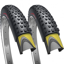 Fincci Ersatzteiles Fincci Paar 29 x 2, 25 Zoll 57-662 Faltbare 60 TPI All Mountain Enduro Reifen mit Nylon Schutz für MTB Hybrid Fahrrad - 2 Stück