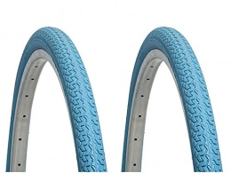 ONOGAL Mountainbike-Reifen ONOGAL 2 x Reifen Deli Tire blau 26 Zoll 26 x 1.3 / 8 MTB Urban 6153az