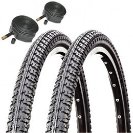 Raleigh Ersatzteiles Raleigh CST T1345 26" x 1.75 Centre Raised Tread Mountain Bike Tyres with Schrader Tubes (Pair)