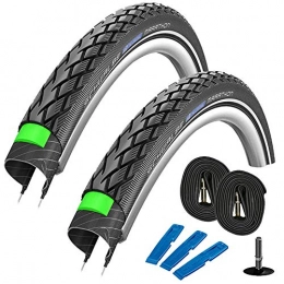 Marathon Mountainbike-Reifen SCHWALBE Marathon GreenGuard 26" (47-559) 2 Stück Fahrradreifen Set (inkl. 2 Schwalbe AV 13 Schläuche)