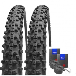 Set-Schwalbe Mountainbike-Reifen Set: 2 x Schwalbe Smart Sam FALTREIFEN 26x2.25 / 57-559 + Schwalbe SCHLÄUCHE Autoventil