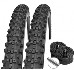 Set-Schwalbe Mountainbike-Reifen Set: 2 x Schwalbe Smart Sam Trekking Cross Reifen 37-622 / 28x1.40 + Conti SCHLÄUCHE Autoventil