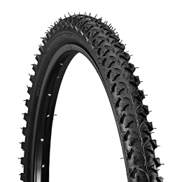 TADYL 26 Zoll Fahrrad Reifen 54-622 Mountain Bike 26x1.95 Tire Mantel schwarz Unplattbar Draht Reflex mit Reflexstreifen