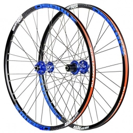 LHLCG Ersatzteiles 26"Mountain Bike Wheel Ultra Light 72 Ring Quick Release 4 Palin Aluminum Alloy Wheels, Black / Blue