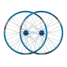 LSRRYD Mountainbike-Räder LSRRYD Radsport Laufradsatz Laufrad Mountainbike 26" MTB Fahrrad-Radsatz Scheibenbremse Kompatibel 7 8 9 10 Geschwindigkeit Doppelwandige Leichtmetallfelge 32H (Color : Blue)