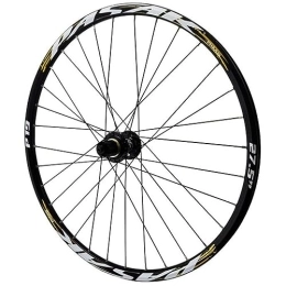 MYKINY Ersatzteiles MYKINY Mountainbike-Hinterräder, Aluminiumlegierung, Sechs-Nagel-Scheibenbremse, Schnellspanner Rad Anzug for 26 / 27, 5 / 29 Zoll * 1, 25–2, 5 Zoll Reifen Wheels (Color : Black hub, Size : 27.5inch)