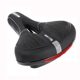  Mountainbike-Sitzes Bicycle Saddle, Bicycle Seat Reflective Mountain Road Bike Riding Saddle Soft and Comfortable Seat Bicycle Mat, A (A)