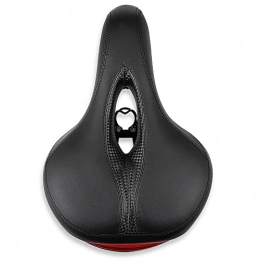  Mountainbike-Sitzes Bike Seat Most Comfortable Bicycle Seat Dual Shock Absorbing Waterproof Bicycle Saddle Bike Seat Replacement (Black)