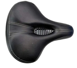 DDSP Mountainbike-Sitzes DDSP Weit Fahrrad-Sattel-Fahrrad-Sattel-Sitz Radfahren MTB Cushion Sponge Weiche Einen.Kreislauf.durchmachensattel Draussen (Color : Black)