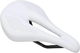 ENESEA Ersatzteiles Fahrrad-Komfort-Universalsitz, Fahrradsitzkissen, hohler Rennrad-Sattel, Fahrrad-Carbon-Faser-Vordersitzkissen, Fahrradzubehör for MTB-Rennrad, 143 mm (Color : White)