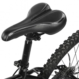 LIKJ Ersatzteiles Fahrradsitz, Mountainbike-Sitz Weich und Anti-Deformation Einfach zu installieren und zu verwenden für Faltrad für Mountainbike(black, 112 saddle)