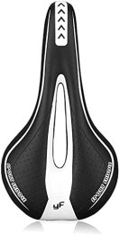 Fisecnoo Ersatzteiles Fisecnoo Gel-Fahrradsattel, extra weich, für Mountainbike, Fahrradsattel, hohl, Fahrradsattel, Zubehör (Farbe: Schwarz / Weiß)