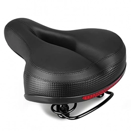 Flcfaca Ersatzteiles Flcfaca. Fahrrad 3D Gel Sattel extra breite Komfort Ultra weicher Sattel Mountainbike weiche silikon gepolsterte Sitz (Color : Black)