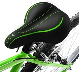 KDOQ Ersatzteiles KDOQ Rennradsattel Extra breiter Komfort-Fahrradsattel Weiches Fahrradkissen Fahrradsitzpolster 270 x 195 mm (Color : Green)