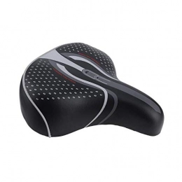 LDNCV Mountainbike-Sitzes LDNCV Fahrradsitz Fahrradsattel Soft Bequemer, weicher, atmungsaktiver Silica Gel-Sitz Mountain Road Bike Sattel Skidproof Bicycle Seat, Schwarz