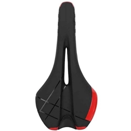 MAGT Ersatzteiles MAGT Fahrradsattel, Soft Comfortable Fahrrad Hohlsitz Atmungsaktiv Stoßdämpfer Fahrradkissen für Mountainbike(rot)